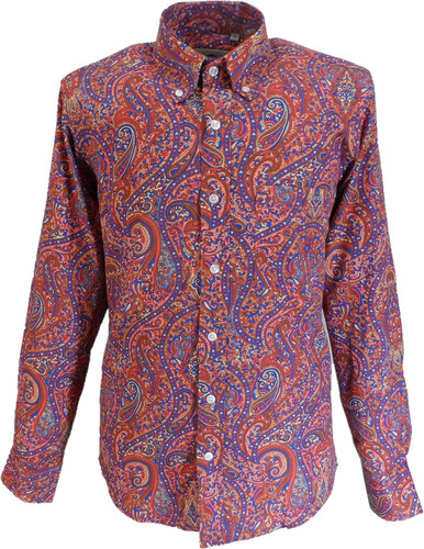 Relco orange paisley long - orange,