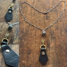 Upcycled Vivienne Westwood Keyring Leather Fob necklace