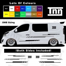 Stickers for Vauxhall Vivaro Side Stripe Camper Motorhome MK2 SWB Trafic l1 RS