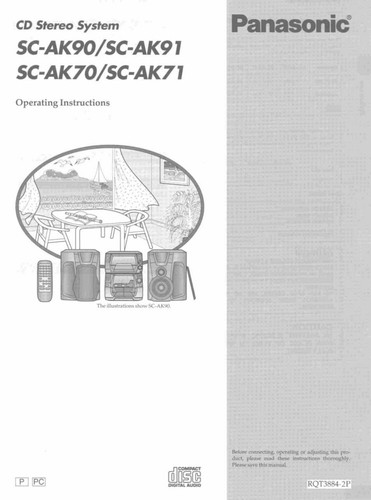 Panasonic ak70 ak71 - panasonic, sa-ak70