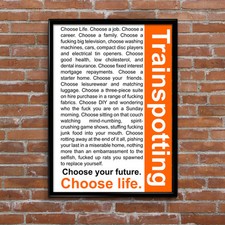 Trainspotting Classic British Drug Movie High Quality Poster Print Art A1 A2 A3+