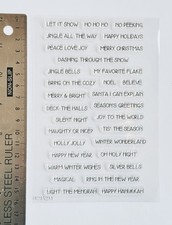 Clear rubber stamps Words
