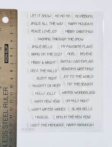 Clear rubber stamps words - stamps,