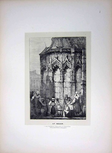 Original old antique print - original,