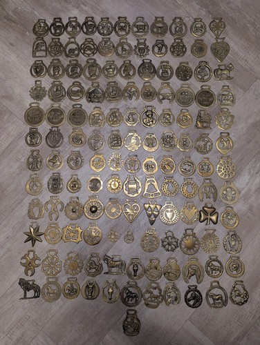 Large selection horse brass - large,
