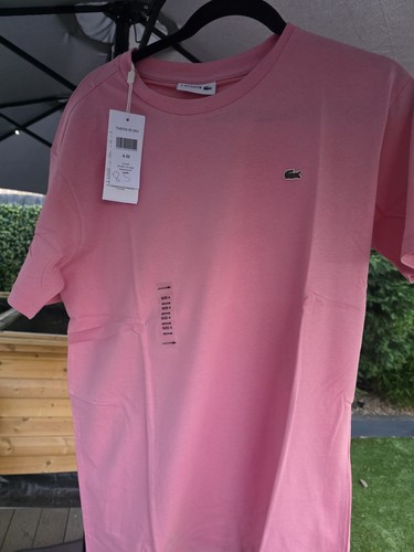 Lacoste tshirt mens pink - mens,