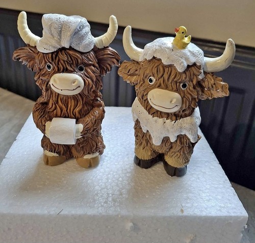Highland cow resin ornaments - highland,