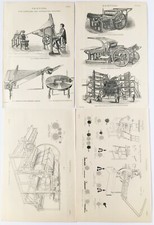 PRINTING PRESSES - 4 1880s