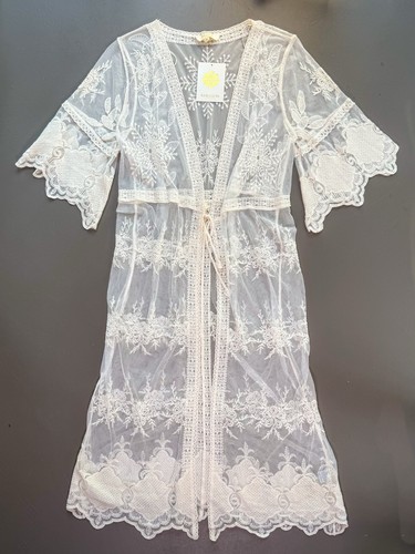 Nwt rebellion lace kimono - nwt,