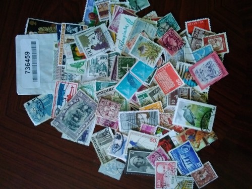 100 stamps for sorting - stamps, sorting,off