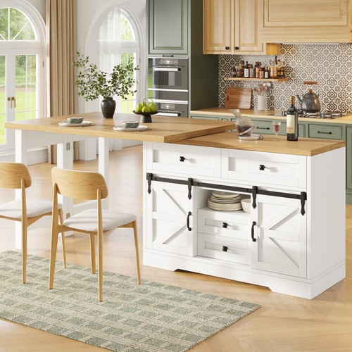Extendable kitchen island - extendable,