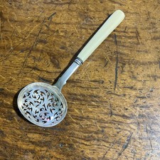 Victorian Silver Sifting Spoon Hallmarked Birmingham Circa 1860