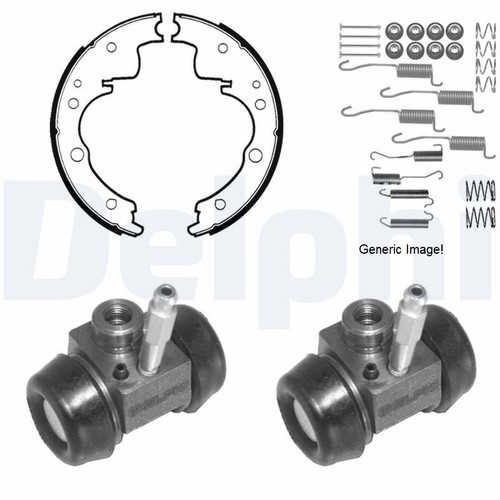 Rear brake shoe set delphi - shoe,
