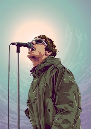 Liam gallagher print - liam, a3