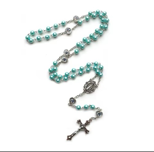 Beautiful pearl rosary - pearl,