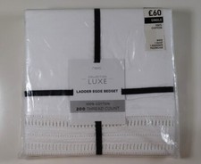 NEXT COLLECTION LUXE LADDER EDGE BEDDING BEDSET DUVET COVER SET - SINGLE SIZE