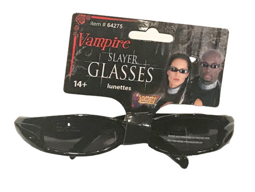 Black vampire slayer glasses - vampire,