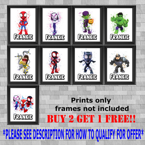 Personalised marvel spidey and - marvel,