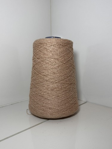 345g brown yarn - brown, cone