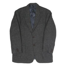 HARRIS TWEED Mens Grey Classic