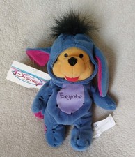 Disney Store Bean Bag Plush 8" Pooh as Eeyore - tag is damaged