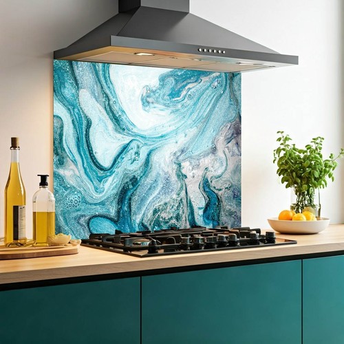 Printed glass kitchen - glass,