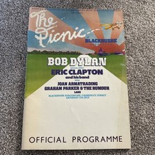 Bob Dylan Programme The Picnic At Blackbushe Official Concert Souvenir 1978