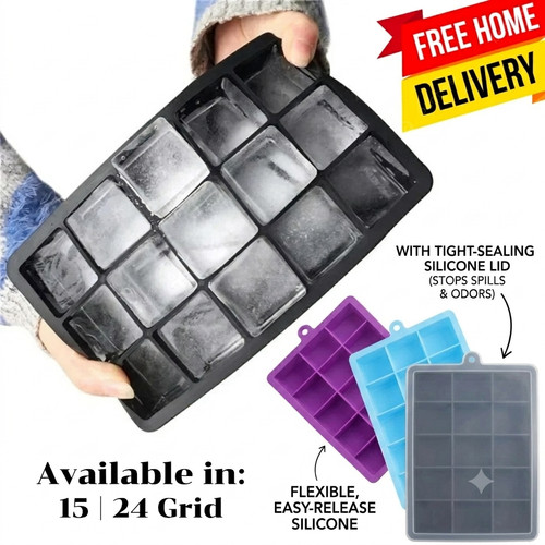 Large ice cube tray square - ice,