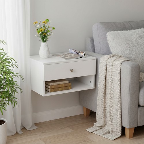 Floating bedside table wall - bedside,