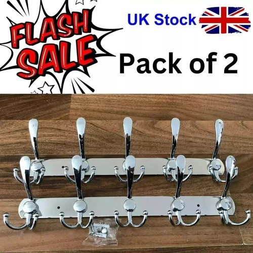 Coat hooks for wall - 2-pk,