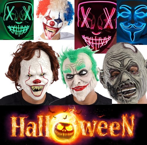 Halloween masks led spooky - led,