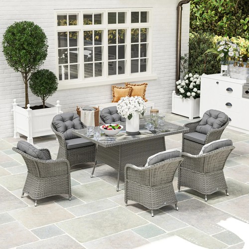 Garden dining set - set, wicker