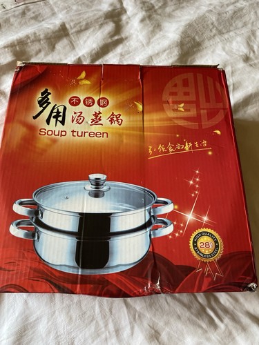 Brand new stainless steel soup - stainless,