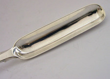 RARE IRISH SOLID STERLING SILVER BULL CRESTED MARROW SCOOP 1819 ANTIQUE