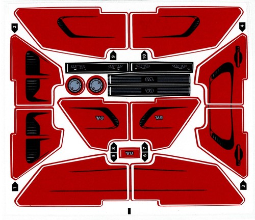 Lego 8070 replacement sticker - 8070,