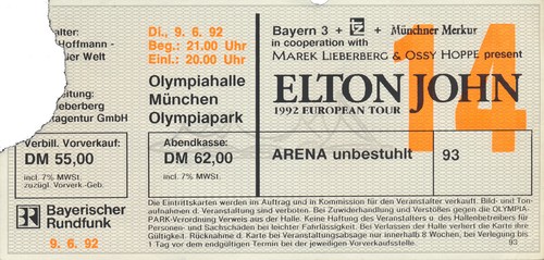 Elton john olympiahalle - elton,