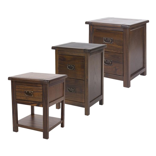 Bedside table drawer pine - bedside,