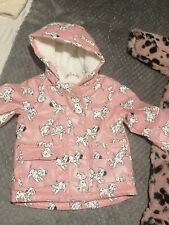 Asda Baby Girl Pink 101 Dalmations Rain Coat 6-9 Months
