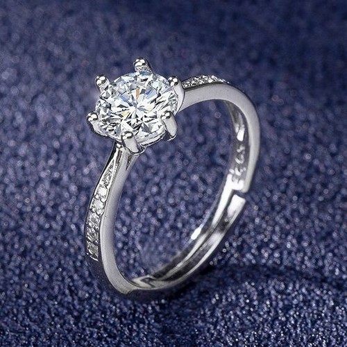 Crystal stone adjustable ring - adjustable,