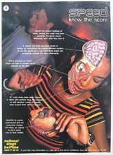 ANTI-DRUG ADVERTISING: SPEED - KNOW THE SCORE 1996 Full page UK magazine ad