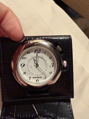 Montblanc travel alarm clock - montblanc,
