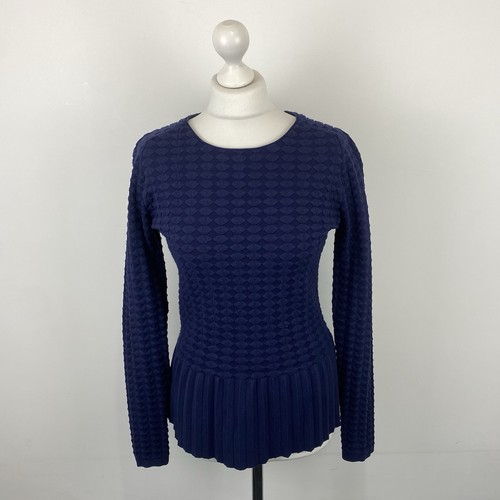 Monton navy blue jumper argyle - monton,