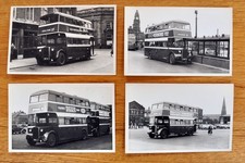 8 bus photographs (5.5" x 3.5"): Bolton Corp 1950s double-deck selection