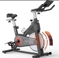 Indoor Exercise Bike, Magnetic Resistance, Silent Belt