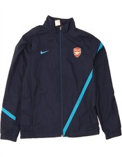 NIKE Boys Arsenal Tracksuit Top Jacket 13-14 Years XL  Navy Blue Polyester DV44