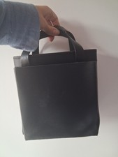 Black Leather Handbag Comme