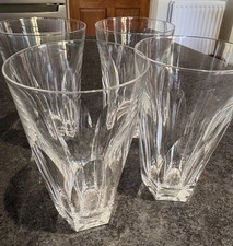 4 Waterford Crystal Tumblers Highball Glasses / Water Glasses - Sheila design 