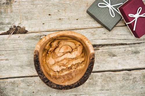 Olive wood bowl hand - olive,