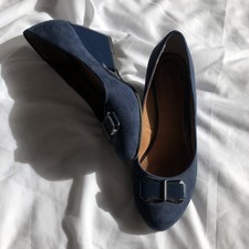 Monsoon Ladies Navy Suede