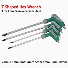 T-Handle Ball Point Long Metric Hex Allen key 2mm/2.5mm/3mm/4mm/5mm/6mm/8mm/10mm